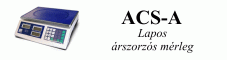 ACS-A lapos �rszorz�s digit�lis m�rleg