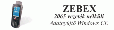 Zebex 2065 vezet�k n�lk�li adatgy�jt�