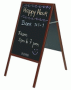 Kr�tat�bla meg�ll�t� fekete fel�let cseresznyefa keret 120x60